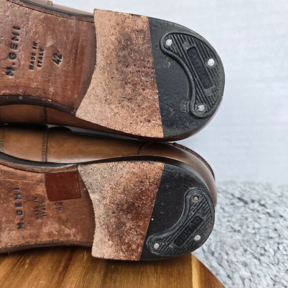 M.Gemi Men 42 The Volo Due Tan Brown Leather Casual Lifestyle Daily Penny Loafer main image 3